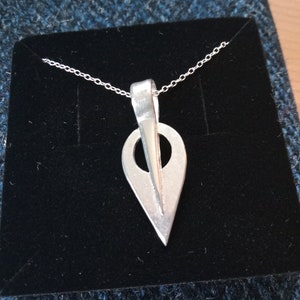 Odin&#39;s Spear, &quot;Gungnir&quot;, Sterling Silver pendant, handmade from recycled sterling silver.