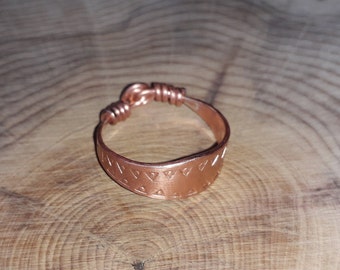 Copper viking style ring