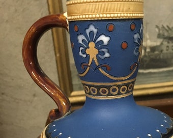 Victorian Mettlach ceramic Jug c1900