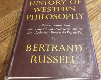 History of Western Philosophy by Bertrand Russell first ed 1946 in original war office backed dust cover