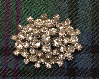 Retro diamanté brooch