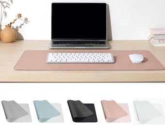 PU Leather Desk Mat, Waterproof Protective Cover, Home Office