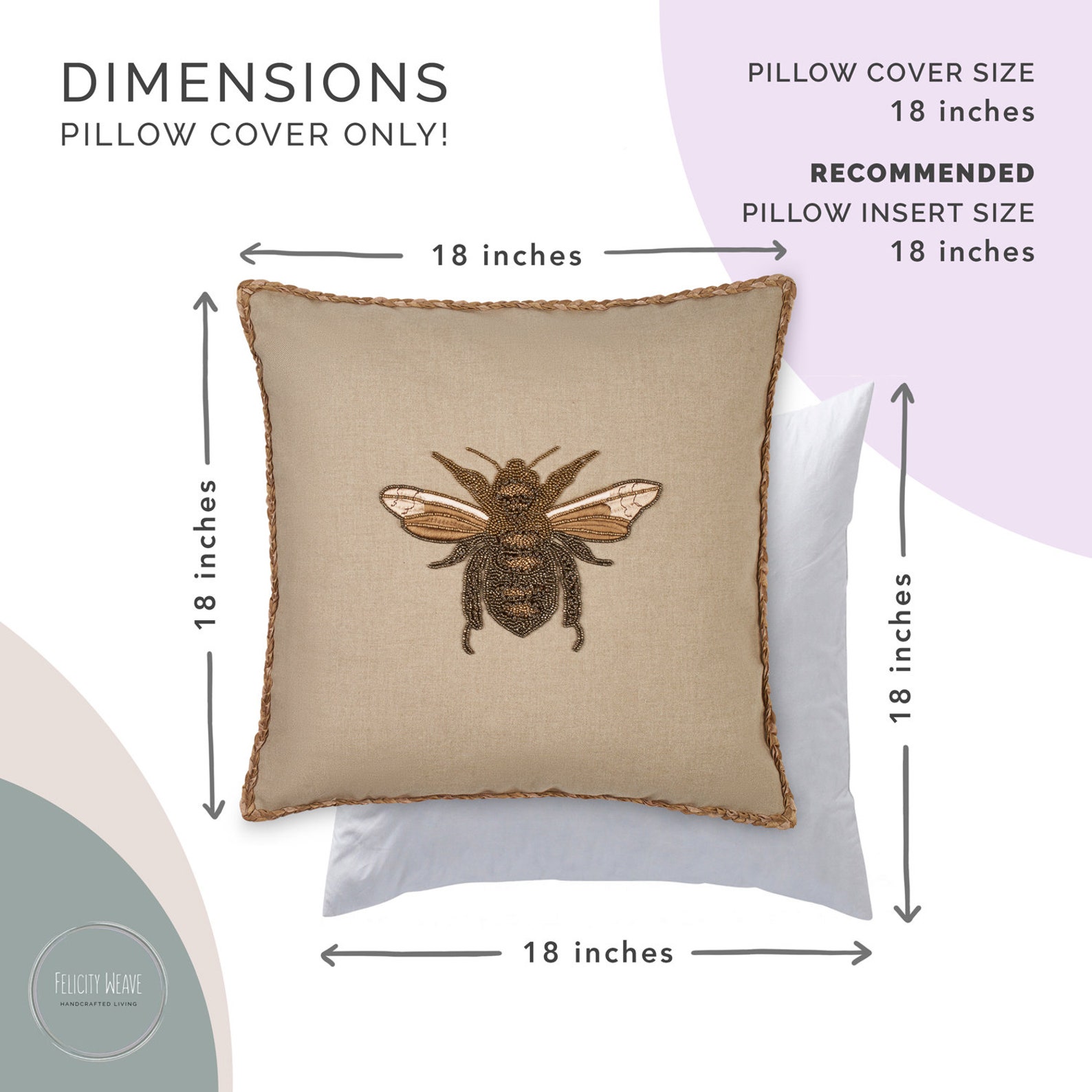 Bee Throw Pillow Cover Bumble Bee Throw Pillow Case with Etsy