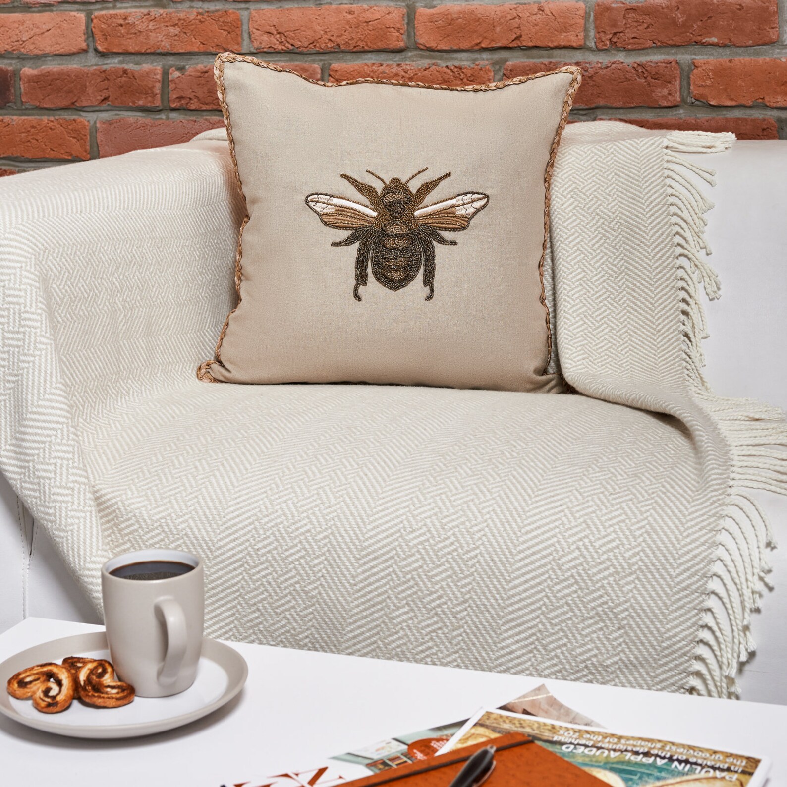 Bee Throw Pillow Cover Bumble Bee Throw Pillow Case with | Etsy