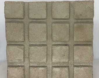 Architectural concrete wall tile/Wall art/Sedona art/Abstract concrete wall tile/Sedona concrete tile art/Concrete wall tile gift/Grid