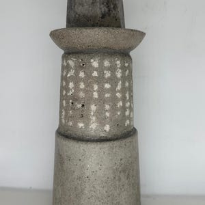 Minimalist concrete sculpture/Contemporary tabletop concrete art/Modern home decor/Brutalist concrete sculpture/Minimalist art/Zenith