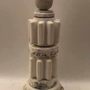Midcentury modern statue/Concrete totem sculpture art/Abstract Sedona Totem statue/Sedona gift/Tabletop sculptural art/Zephyr