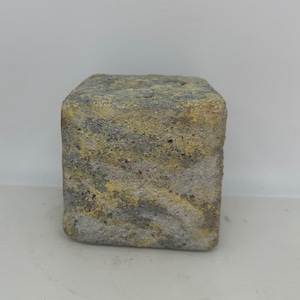 Minimalist sculpture/Minimalist concrete tabletop art/Stained concrete sculpture/Modern home decor/Minimalist tabletop sculpture/Cube
