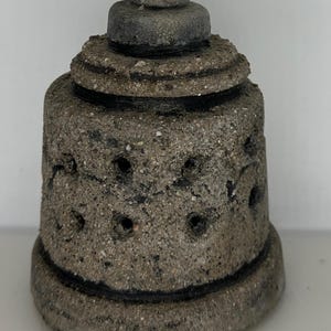 Brutalist desktop concrete paperweight/Minimalist concrete sculpture/Contemporary home decor/Minimalist tabletop totem /Depressed Concrete