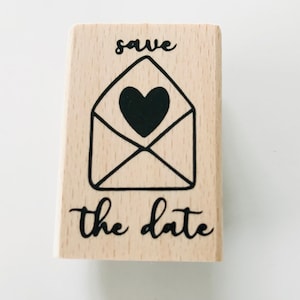 STEMPEL "Save the date" plus gratis kaart van GRUSSKARTEN. Ontwerp