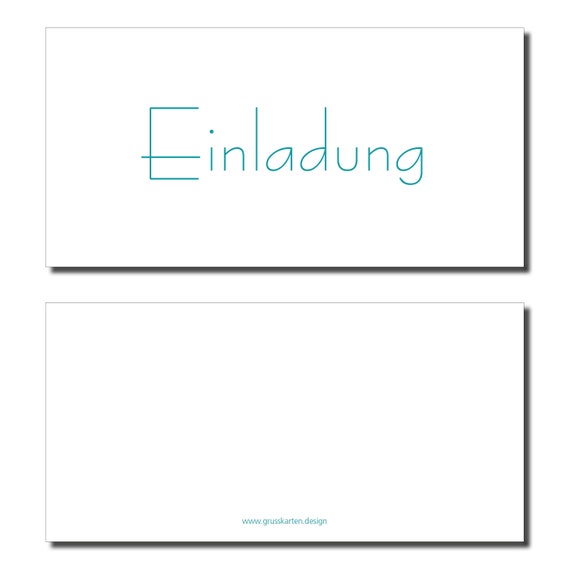 Dezent Greeting Card Invitation White Incl Artoz Etsy