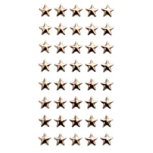 In KOPER: 40 3D STERSTICKERS trendy, bijzonder & hoogwaardig voor het versieren van kerstkaarten, geschenkdozen + gratis kaart