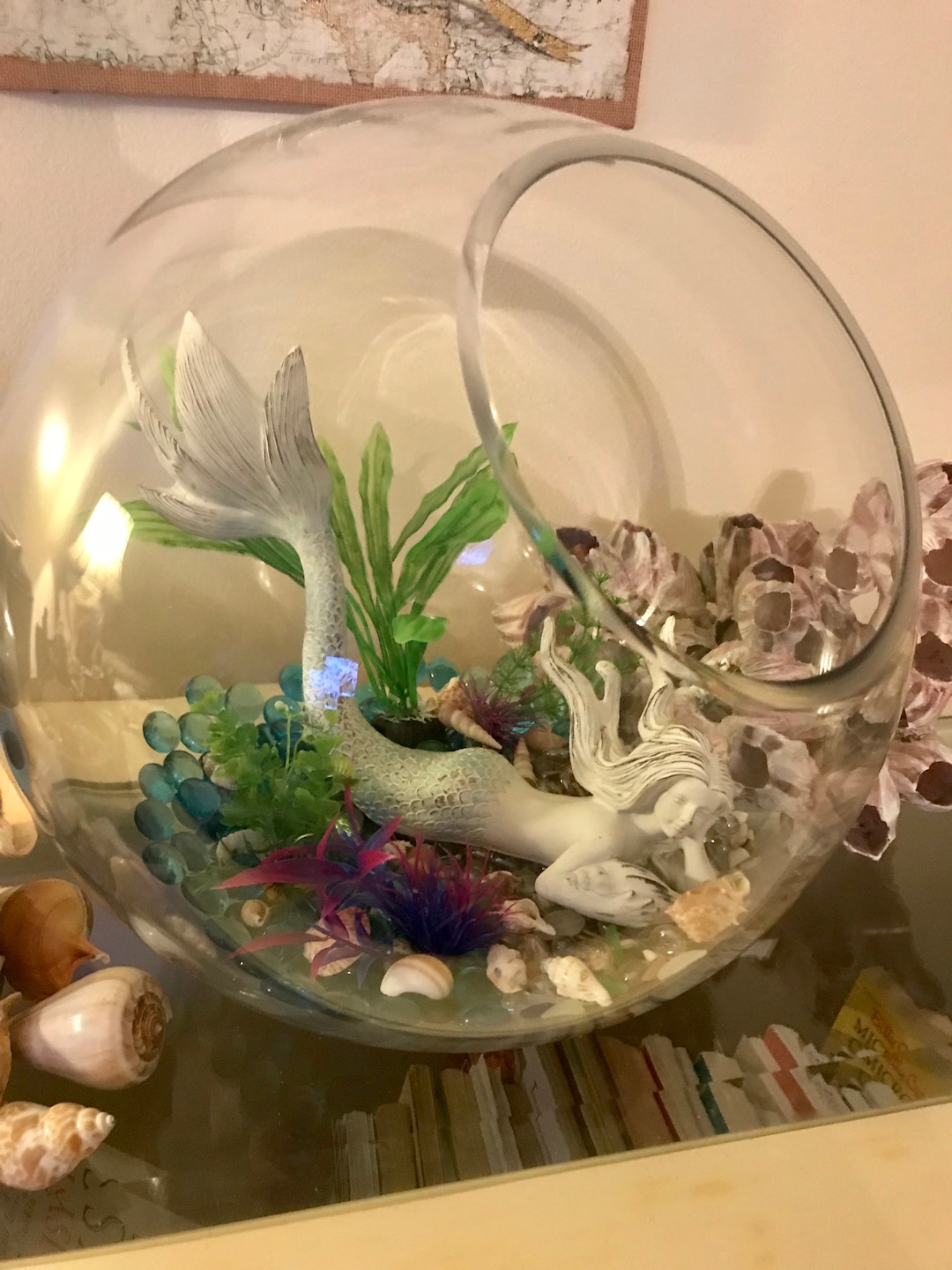 Mermaid Aquarium With Lighting Etsy