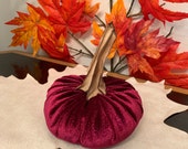 Velvet pumpkins, Fabric pumpkins, Farmhouse decor, Home decor trend, Halloween, Fall centerpiece, Rustic wedding decor