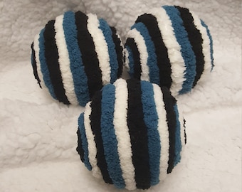 Boules décoratives quotidiennes d’ornement, sarcelle foncée, boules de fil d’ivoire et de fil noir, remplisseurs de cuvette, pièces jointes de couronne
