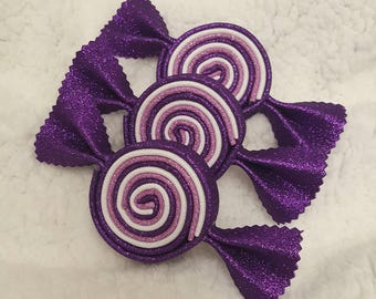 Spring/Summer Glitter Foam Candy, Purple, Lavender and White Swirl Candy, Wreath Attachment/Embellishment