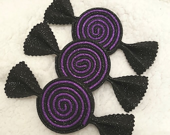 Faux bonbons en mousse scintillants d'Halloween, attachement/embellissement de couronne