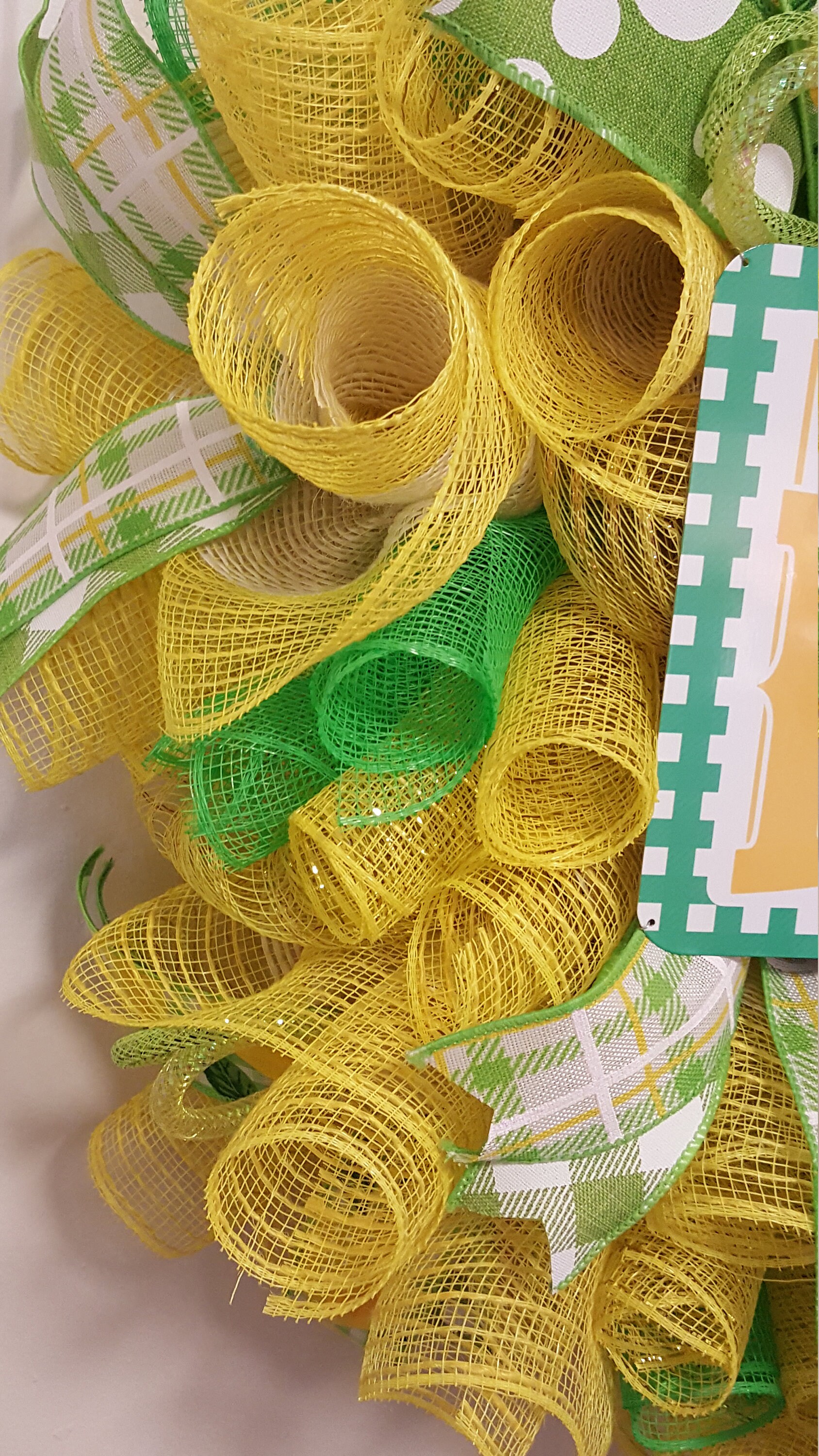 Lemon Wreath Lemon Lime Kitchen Decor Lemonade Picnic Decor Etsy