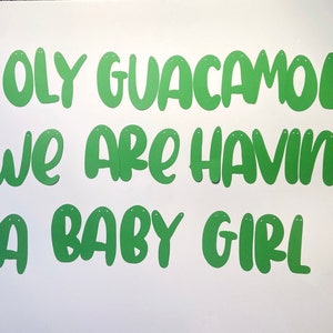 Avocado Baby Shower - Taco about a baby shower - Avocado Gender Reveal - Baby Avocado - Avocado Banner - Avocado Cake Topper - Aguacate