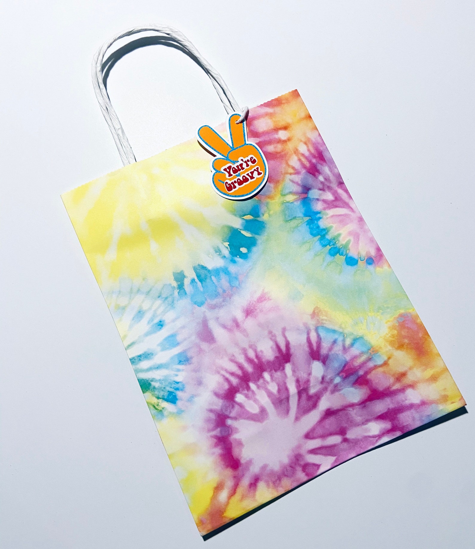 Tie Dye Party Tie Dye Gift Bags Tie Dye Goodie Bags Etsy