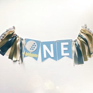 Golf Birthday - Hole in One Banner - Golf 1st Birthday - Golf First Birthday - Golf First Birthday High Chair Banner - Hole in One Decor