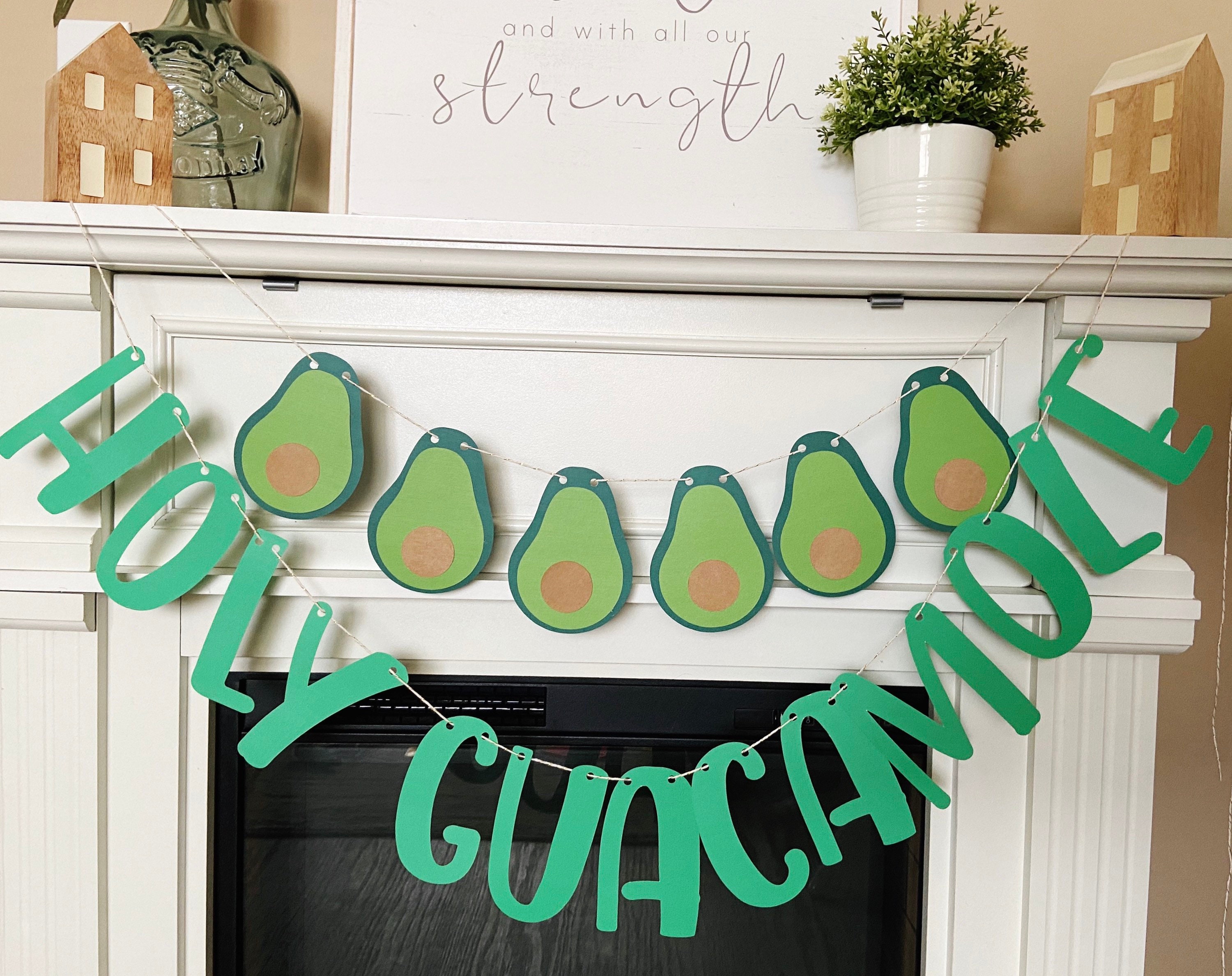 Avocado 1st Birthday Party Theme Avocado Banner Mexican Etsy