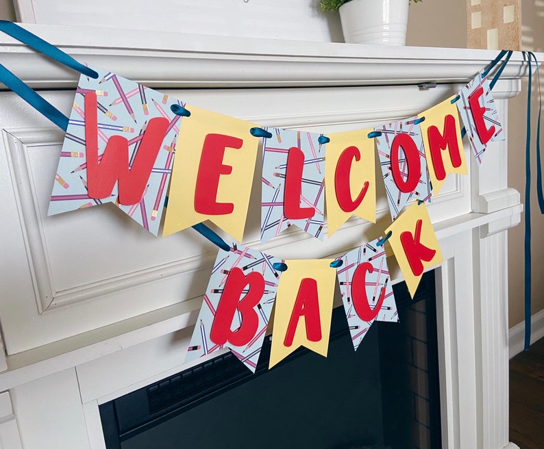Welcome Classroom Banner Welcome Back Banner Back to School Decor- Welcome bunting Back to school Banner Teacher Classroom Decor