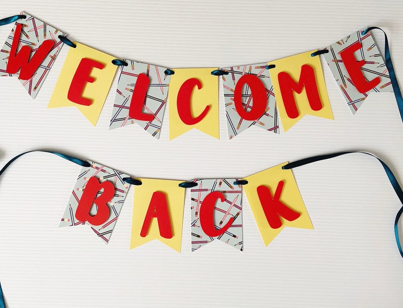 Welcome Classroom Banner Welcome Back Banner Back to School Decor- Welcome bunting Back to school Banner Teacher Classroom Decor