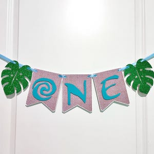 Hawaiian Banner - Moana Birthday Banner - Moana 1st Birthday - Hawaiian 1st Birthday - Luau 1st Birthday Decor - Tropical Party