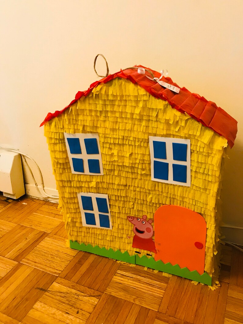 Peppa pig piñata/ peppa pig house | Etsy