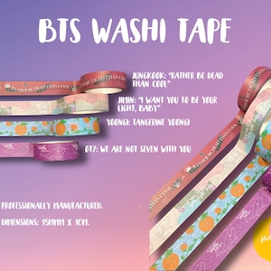 BTS Washi Tape