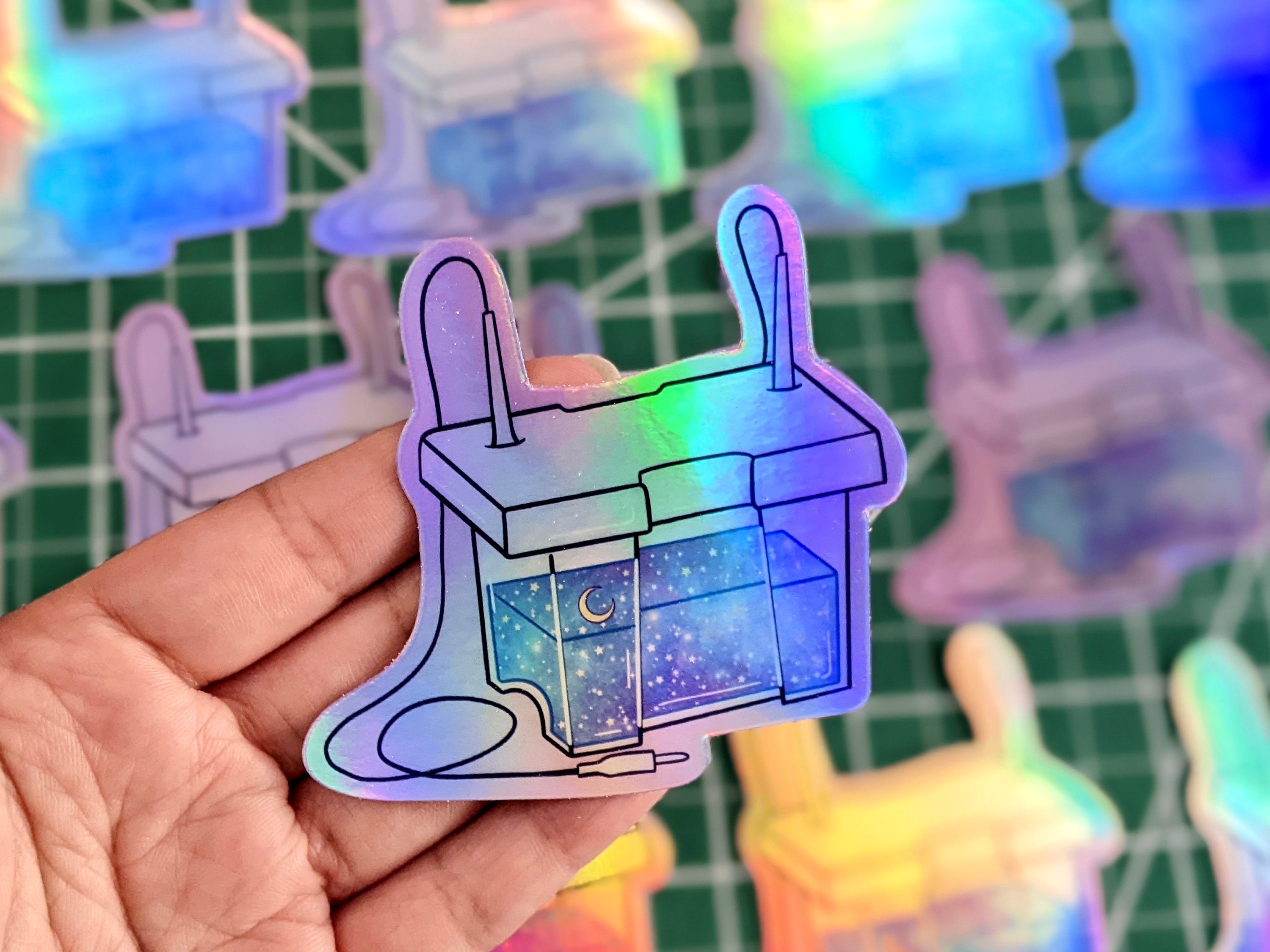 4-pack | Holographic Science Lab Sticker Bundle - Science Lab Vinyl ...