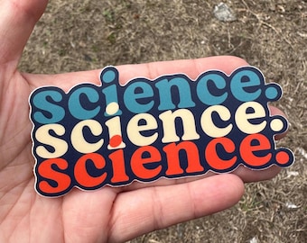 2-pack | science sticker - matte vinyl sticker