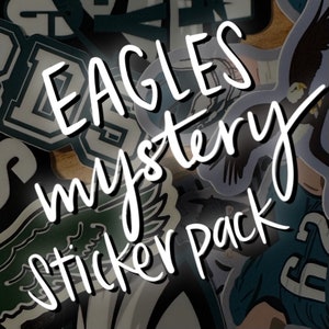 4-pack | Eagles-Themed Mystery Sticker Pack - Philadelphia Eagles inspired, matte vinyl sticker