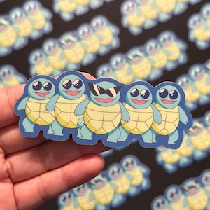 Squad sticker - matte vinyl sticker, holographic elements, meme sticker