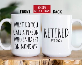 Retirement Gifts for Women Men, What Do You Call A Person Happy On Monday, Funny Retirement Gift from Coworkers, Happy Retirement Gifts Idea