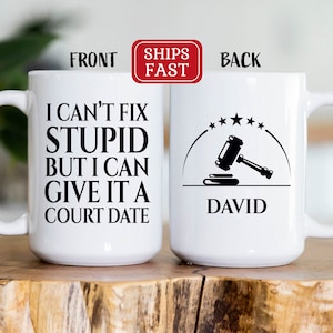 Personalized Judge Gift, Custom Judge Coffee Mug, Law School Graduation, Judge gift for women men, Judge birthday gift, Judge christmas gift