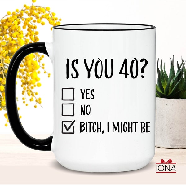 40th Birthday Gift, 40th Birthday Coffee Mug, Born in 1982, Best Friends 40th Gifts, Women birthday gift, Is you 40 Tea Cup, Gift for women