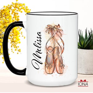 Ballerina Mug, Gift for Ballerina, Gift for Women,Custom Ballerina Gifts, Dancer Gift, Ballet Gift, Dance Teacher Gift, Gift for Dancer image 1