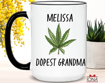 Dopest Grandma Coffee Mug, Personalized Grandma Birthday Gift, Funny Birthday Gift for Grandma, Grandma Tea Cup, Best Fucking Grandma Ever