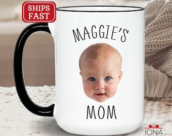 Personalized Baby Photo Coffee Mug: Custom New Mom Gift