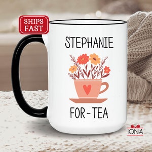 Funny 40th Birthday Mug, FOR-TEA Mug, Personalized Gift for 40th Birthday, Custom Forty Mug, 40th Cup, 40th Mug For Her, Friend 40th Gift