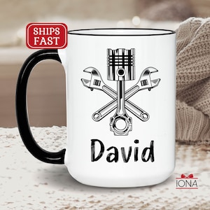 Personalized Mechanic gift, Mechanic coffee mug, auto car mechanic gift, diesel mechanic gift, funny mechanic gift, Custom mechanic tea cup