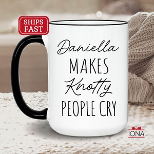 Personalized Massage Therapist Mug, Massage Therapy Massage Mug, Masseuse Mug, Spa Mug, Massage Therapist Gift, I Make Knotty People Cry