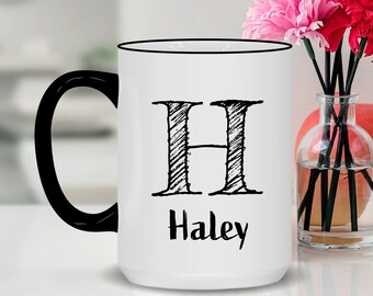 Modern Camping Mug with Name Mug Style Clear Glass Mug Gift Coffee Mug with Name for Bridesmaids Gift
