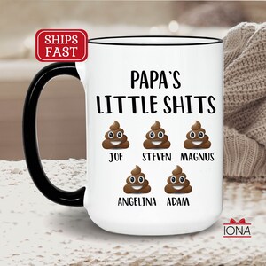 Funny Papa Coffee Mug, Personalized Gift for Papa Fathers Day, Personalized Papa Tea Cup, Custom Papa Mug, Papa Birthday Gift, Christmas Mug