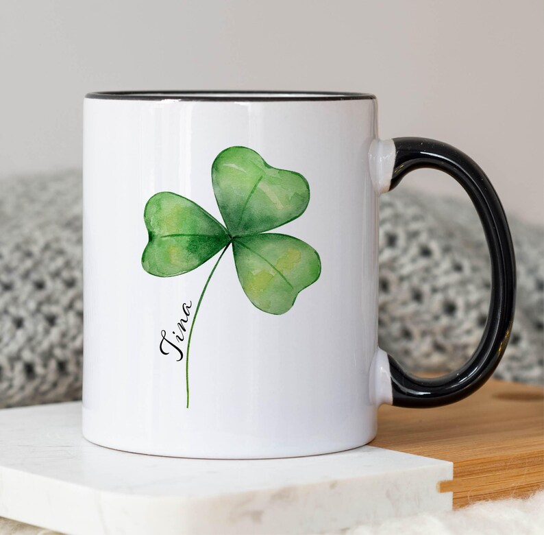 Personalized Shamrock Coffee Mug: Lucky Irish Gift bild 10