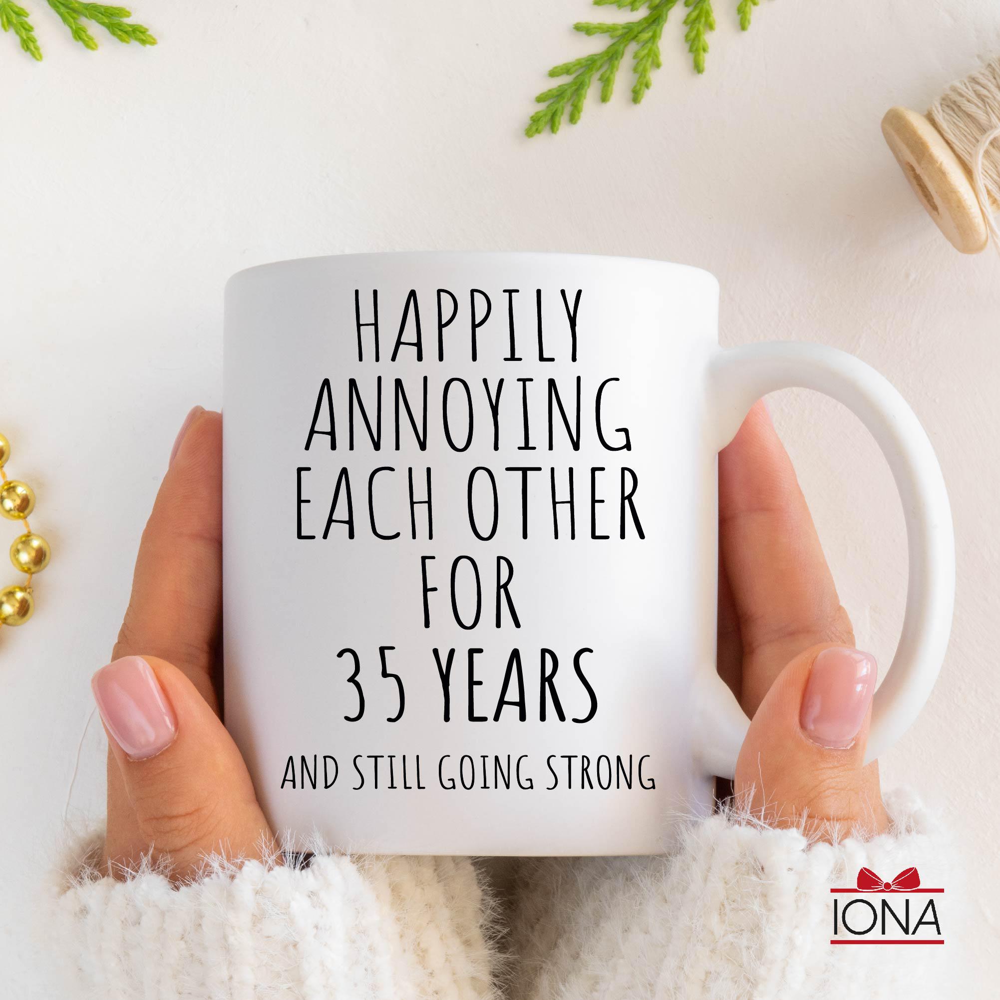 35th Anniversary Mug, 35 Year Wedding Anniversary Gift for Him Her 35th Anniversary Mug, 35 Year Wedding Anniversary Gift for Him Her