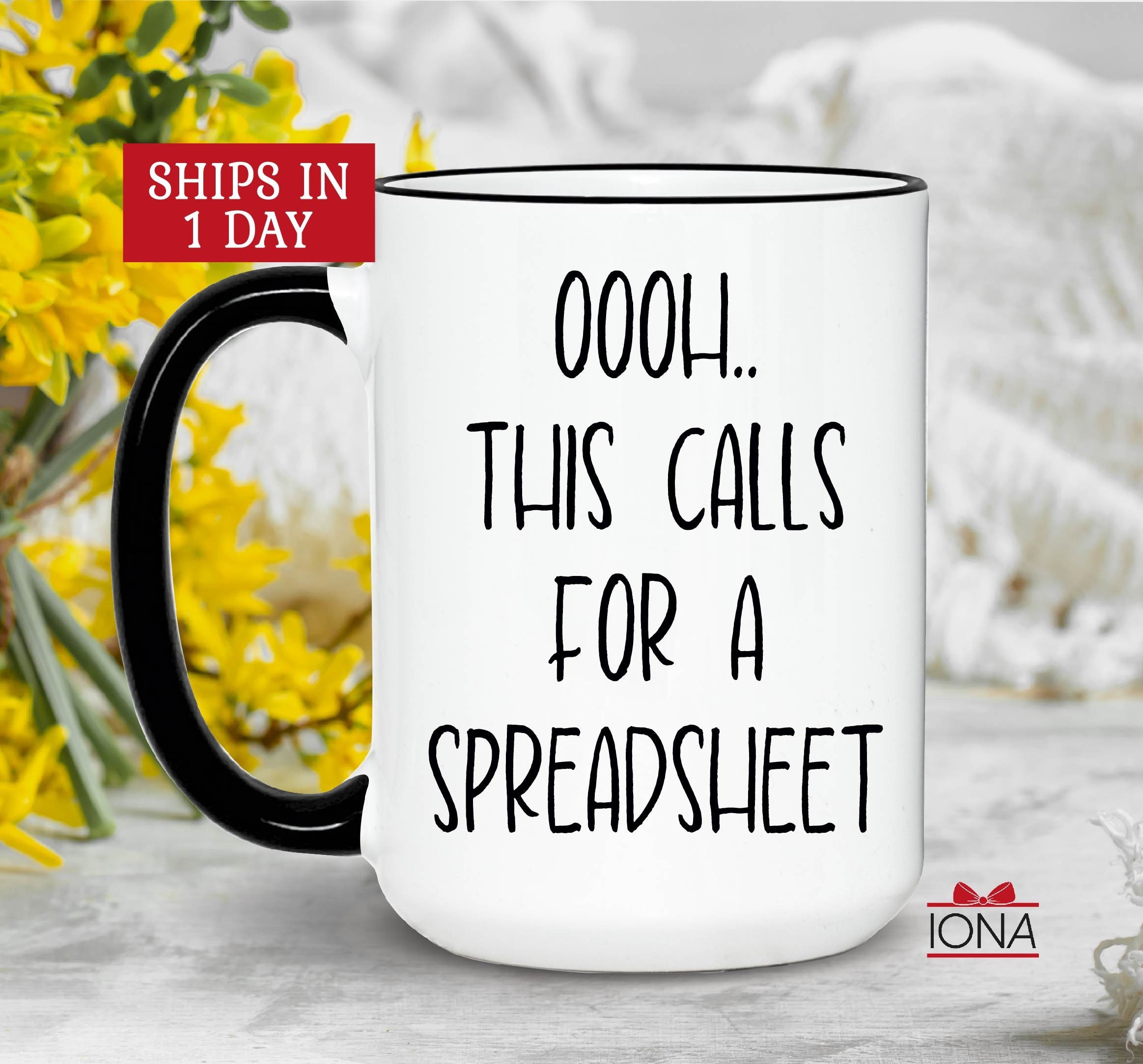 This Calls For A Spreadsheet Mug 15 Ounce, Excel Spreadsheet Mug, Excel  Shortcut Mug, Funny Coffee Mug Accountant Gift for Office