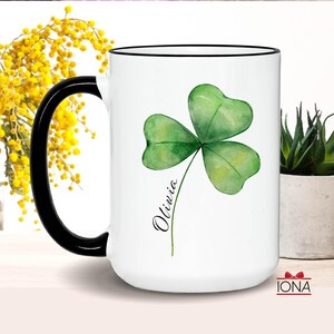 Personalized Shamrock Coffee Mug: Lucky Irish Gift bild 6